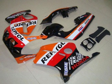 Buy 1988-1989 Honda CBR250RR MC19 Motorcycle Fairings - Orange White Red Glossy Black Repsol Canada
