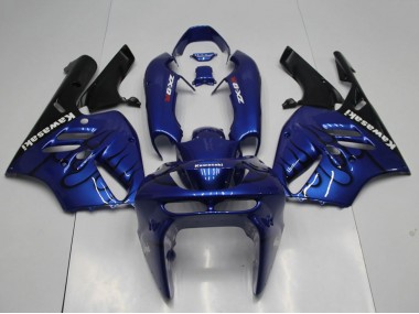 Buy 1994-1997 Kawasaki ZX9R Motorcycle Fairings - Blue Black Flame Canada