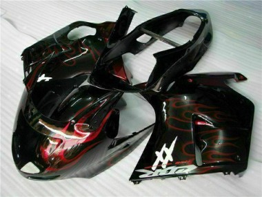 Buy 1996-2007 Honda CBR1100XX Blackbird Abs Motorcycle Fairing - Glossy Black Red Flame Canada
