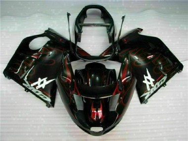 Buy 1996-2007 Honda CBR1100XX Blackbird Abs Motorcycle Fairing - Glossy Black Red Flame Canada
