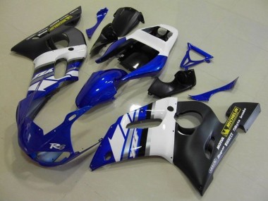 Buy 1998-2002 Yamaha YZF R6 Motorcycle Fairings - White Blue Matte Black Motul Michelin Canada