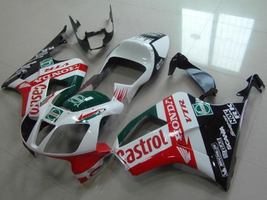 Buy 2000-2006 Honda VTR1000 Motorcycle Fairing - White Red Green Glossy Black Castrol Canada