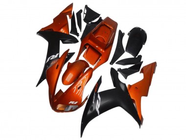 Buy 2002-2003 Yamaha YZF R1 Motorcycle Fairings - Orange Matte Black Canada
