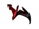 2004-2006 Yamaha YZF R1 Motorcycle Fairings - Glossy Black Red Flame Canada