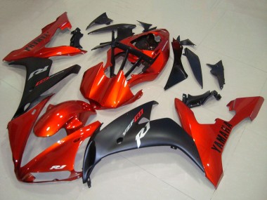 Buy 2004-2006 Yamaha YZF R1 Motorcycle Fairings - Red Matte Black Canada