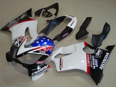 Buy 2004-2007 Honda CBR600 F4i Motorcycle Fairings - White Red Blue Glossy Black Star Lee Carrera Canada