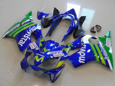 Buy 2004-2007 Honda CBR600 F4i Motorcycle Fairings - Blue Green MoviStar Castrol Canada