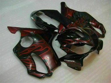 Buy 2004-2007 Honda CBR600 F4i Motorcycle Fairings - Glossy Black Red Flame Canada