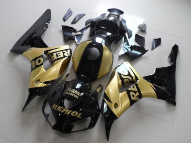 Buy 2006-2007 Honda CBR1000RR Motorcycle Fairings - Glossy Black Gold Repsol Canada