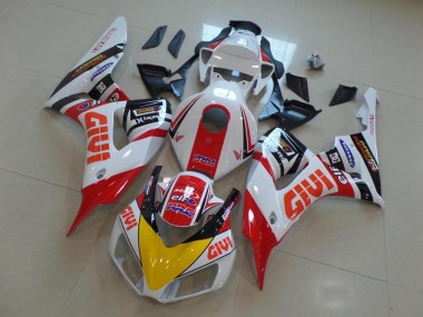 Buy 2006-2007 Honda CBR1000RR Motorcycle Fairings - White Red Yellow Glossy Black Givi HRC Canada