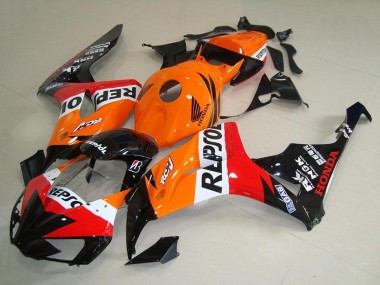 Buy 2006-2007 Honda CBR1000RR Motorcycle Fairings - Orange White Red Glossy Black New Repsol Canada