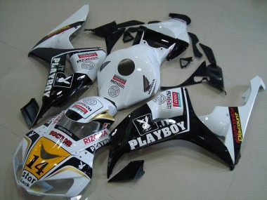 Buy 2006-2007 Honda CBR1000RR Motorcycle Fairings - White Yellow Glossy Black Denso Playboy 14 Canada