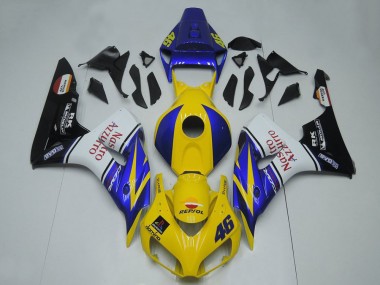 Buy 2006-2007 Honda CBR1000RR Motorcycle Fairings - Blue Yellow White Glossy Black Red Nastro Azzurro Canada