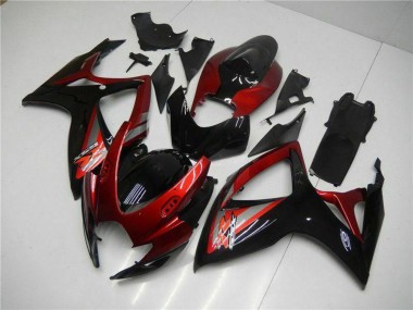 Buy 2006-2007 Suzuki GSXR 600/750 Motorcycle Fairing - Red Glossy Black Canada