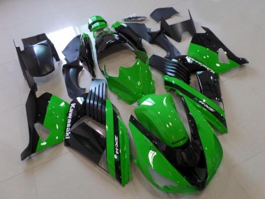 Buy 2006-2011 Kawasaki ZX14R ZZR1400 Motorcycle Fairings - Green Glossy Black Canada