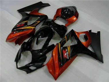 Buy 2007-2008 Suzuki GSXR 1000 Motorcycle Fairings - Black Orange Canada
