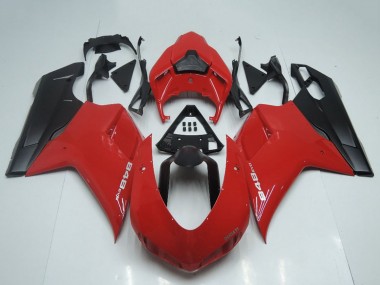 Buy 2007-2014 Ducati 848 Motorcycle Fairings - Red Matte Black OEM Style Canada