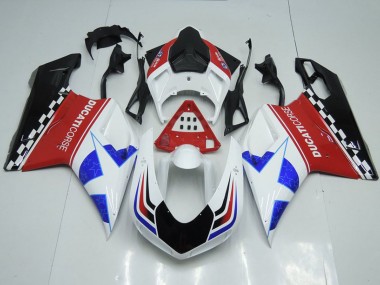 Buy 2007-2014 Ducati 848 1098 1198 Motorcycle Fairings - White Red Blue Glossy Black Corse Canada