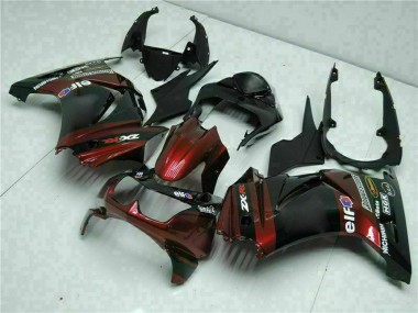 Buy 2008-2012 Kawasaki EX250 Motorcycle Fairings - Glossy Black Maroon Red Canada