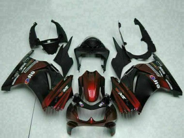 Buy 2008-2012 Kawasaki EX250 Motorcycle Fairings - Glossy Black Maroon Red Canada