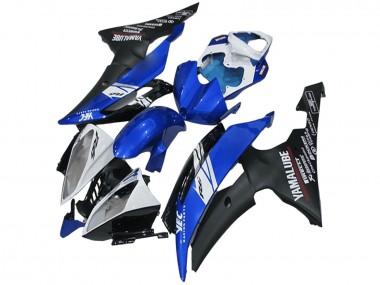Buy 2008-2016 Yamaha YZF R6 Motorcycle Fairings - White Blue Matte Black Yamalube Canada