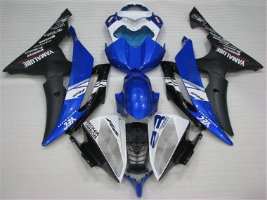 Buy 2008-2016 Yamaha YZF R6 Motorcycle Fairings - White Blue Matte Black Yamalube Canada