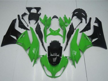 Buy 2009-2012 Kawasaki ZX6R Motorcycle Fairing Kits - Green Glossy Black Canada