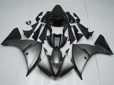 Buy 2012-2014 Yamaha YZF R1 Motorcycle Fairings - Matte Grey Matte Black Canada