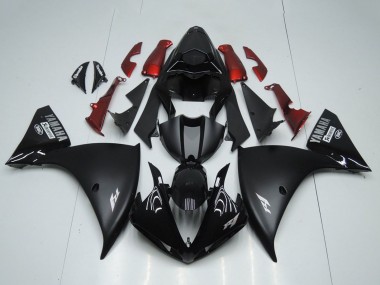 Buy 2012-2014 Yamaha YZF R1 Motorcycle Fairings - Glossy Black Matte Black Red Canada