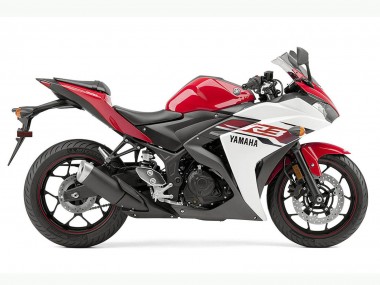 Buy 2015-2018 Yamaha YZF R3 Motorcycle Fairing - White Red Black Canada