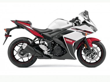 Buy 2015-2018 Yamaha YZF R3 Motorcycle Fairings - White Red Black Canada