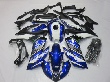 Buy 2015-2018 Yamaha YZF R3 Motorcycle Fairings - Blue White Black Green Monster Canada