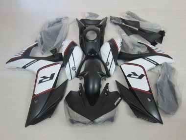 Buy 2015-2018 Yamaha YZF R3 Motorcycle Fairings - White Matte Black Canada