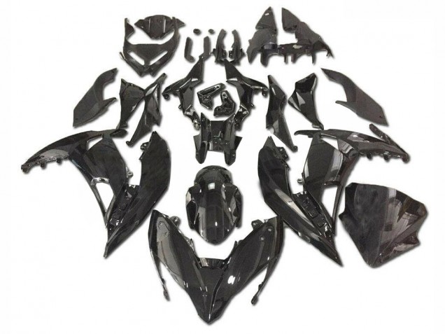 2017-2019 Kawasaki EX650 Motorcycle Fairings - Glossy Black Canada