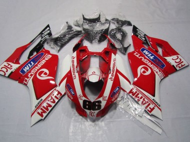 Buy 2011-2014 Ducati 1199 Motorcycle Fairings - White Red Fiamm Ficc Canada