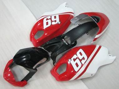 Buy 2008-2012 Ducati Monster 696 Motorcycle Fairings - White Red Glossy Black 69 Canada