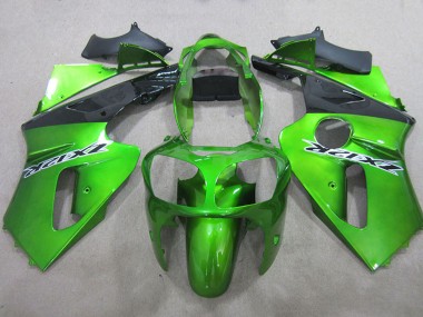 Buy 2000-2001 Kawasaki ZX12R Motorcycle Fairings - Green Matte Black Canada
