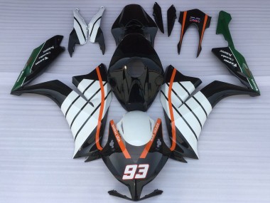 Buy 2012-2016 Honda CBR1000RR Motorcycle Fairings - White Orange Glossy Black Baracuda 93 Canada
