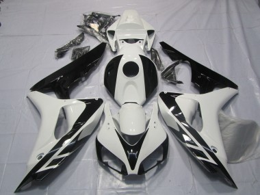 Buy 2006-2007 Honda CBR1000RR Motorcycle Fairings - White Glossy Black OEM Style No Decals Canada