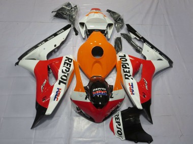 Buy 2006-2007 Honda CBR1000RR Motorcycle Fairings - Orange White Red Glossy Black Repsol HRC Canada
