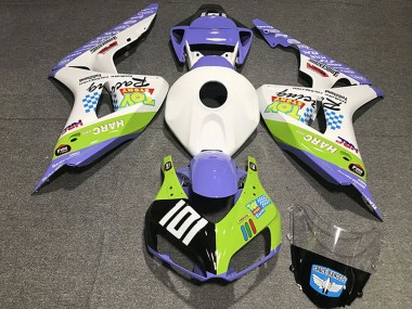 Buy 2006-2007 Honda CBR1000RR Motorcycle Fairings - White Blue Green Glossy Black Toy Story Canada