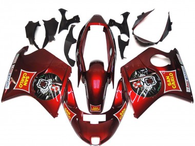 Buy 1996-2007 Honda CBR1100XX Blackbird Motorcycle Fairings - Red Yellow San Carlo Canada