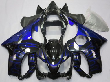 Buy 2001-2003 Honda CBR600 F4i Motorcycle Fairings - Glossy Black Blue Flame Canada