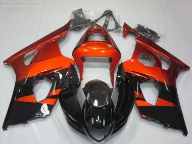 Buy 2003-2004 Suzuki GSXR 1000 Motorcycle Fairings - Burnt Orange Glossy Black Canada
