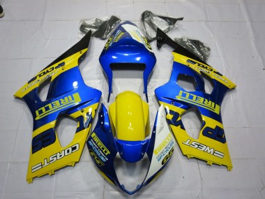 Buy 2003-2004 Suzuki GSXR 1000 Motorcycle Fairings - Blue Yellow Black Pirelli Canada