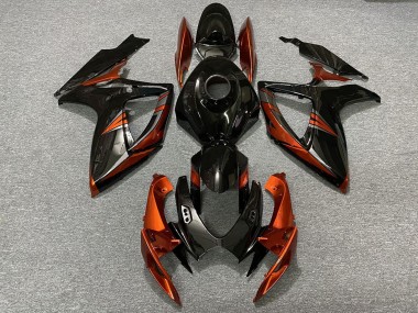 Buy 2006-2007 Suzuki GSXR 600 / GSXR 750 Motorcycle Fairings - Glossy Black Orange Canada