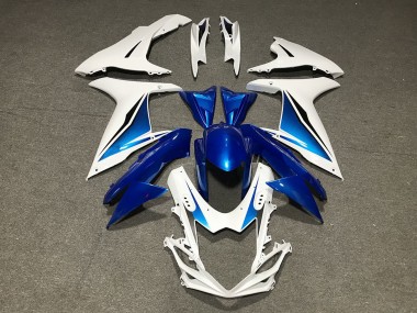 Buy 2011-2024 Suzuki GSXR 600 / GSXR 750 Motorcycle Fairings - Blue White Custom Canada