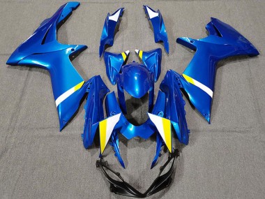 Buy 2011-2024 Suzuki GSXR 600 / GSXR 750 Motorcycle Fairings - Blue White Yellow Canada