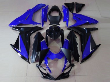 Buy 2011-2024 Suzuki GSXR 600 / GSXR 750 Motorcycle Fairings - Blue Glossy Black Canada