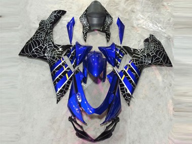 Buy 2011-2024 Suzuki GSXR 600 / GSXR 750 Motorcycle Fairings - Blue Black Spider Canada